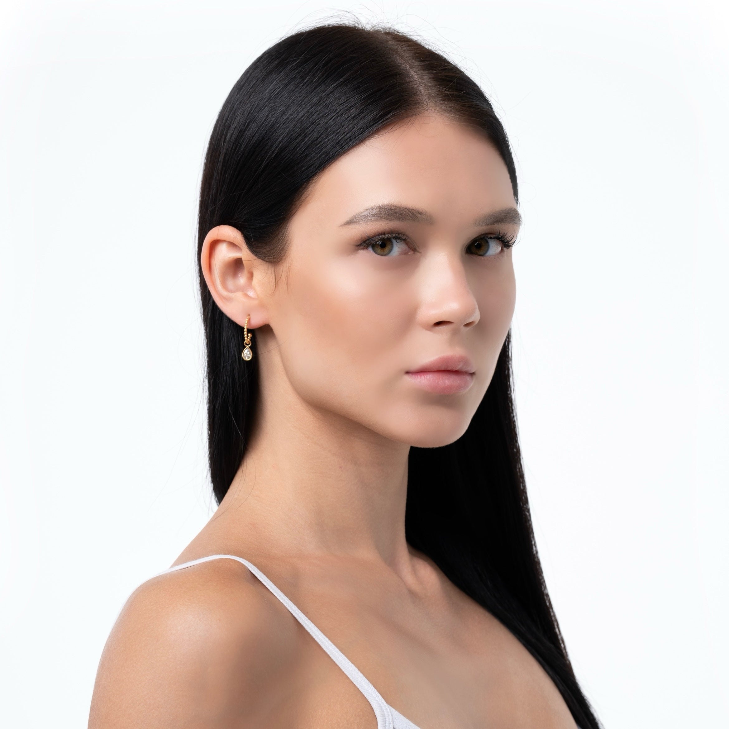 Ocean Gem Hoops Earrings