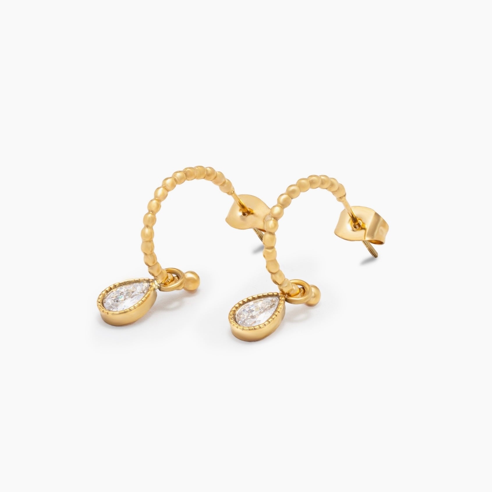 Ocean Gem Hoops Earrings