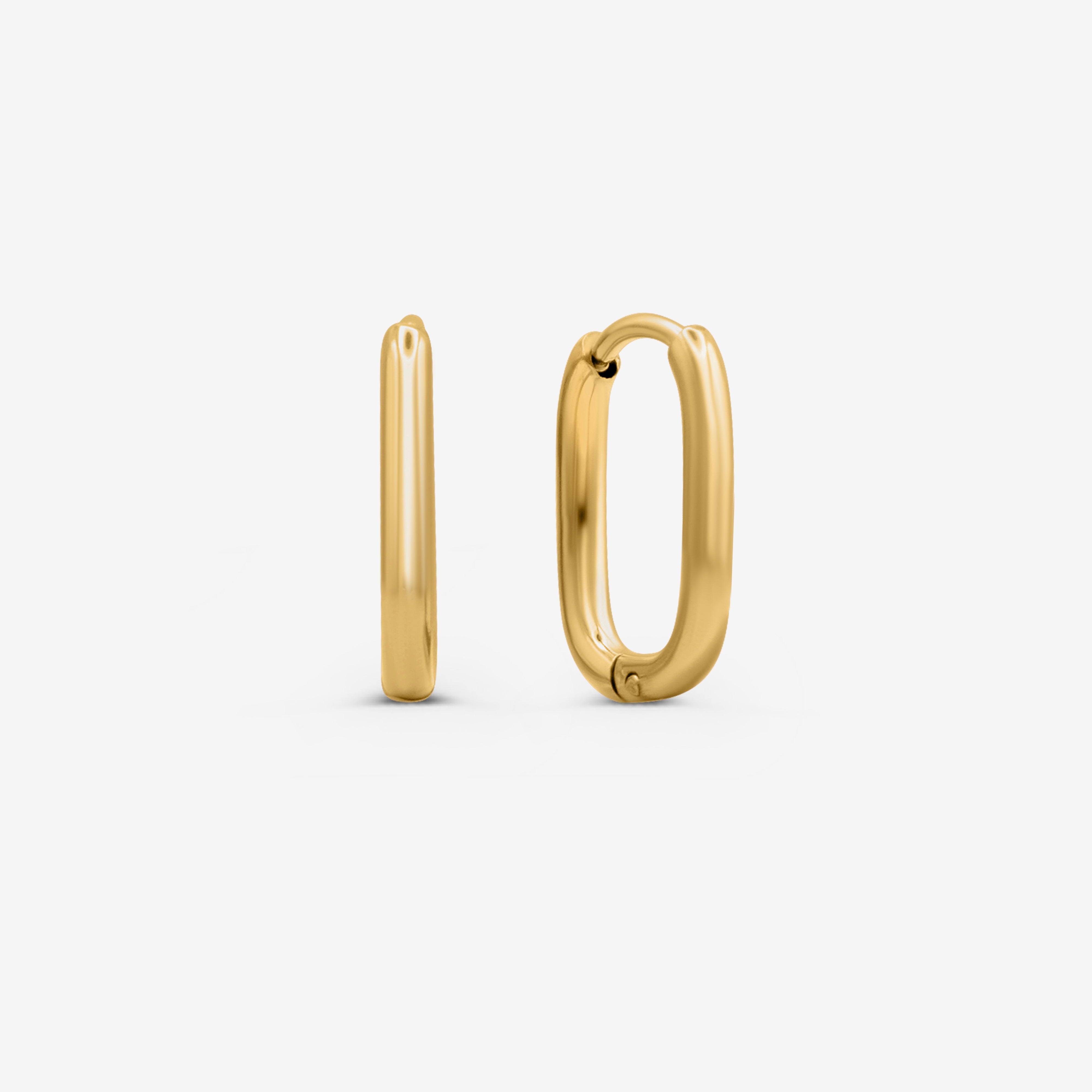 Lucia Oval Hoops Ohrringe