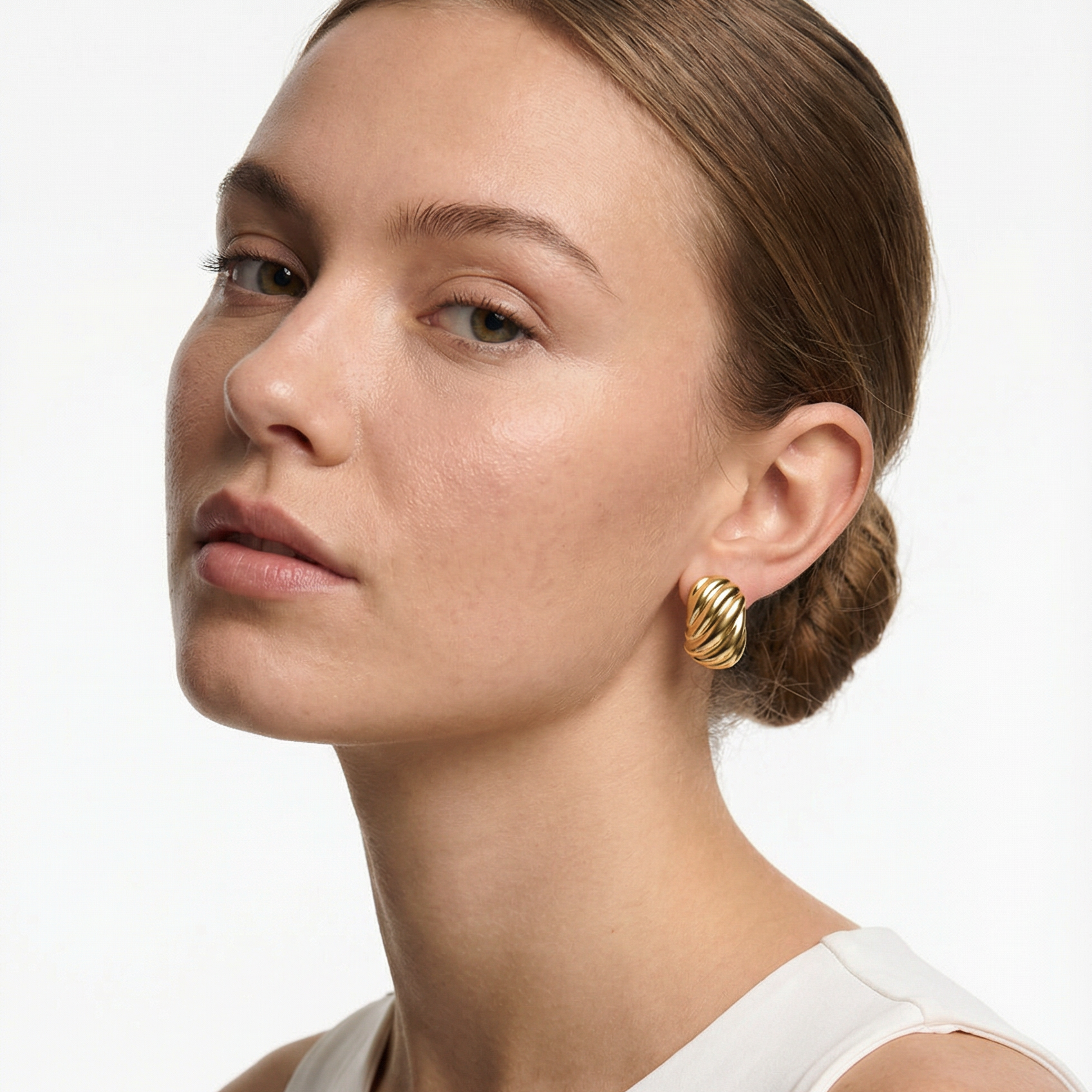 Wave Ribbed Earrings