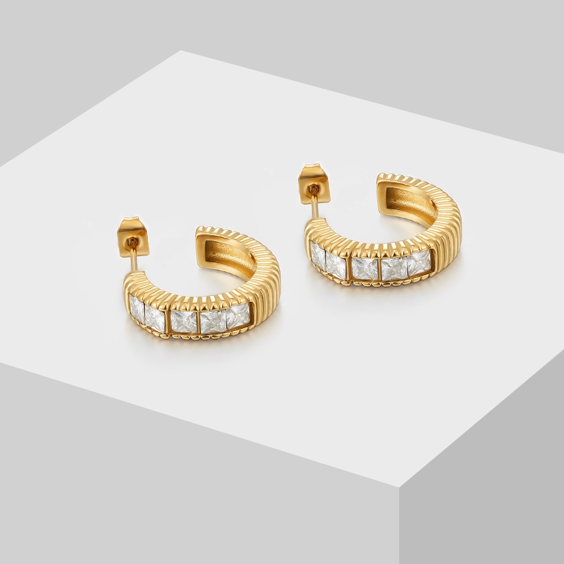 Brilliant Hoops Earrings