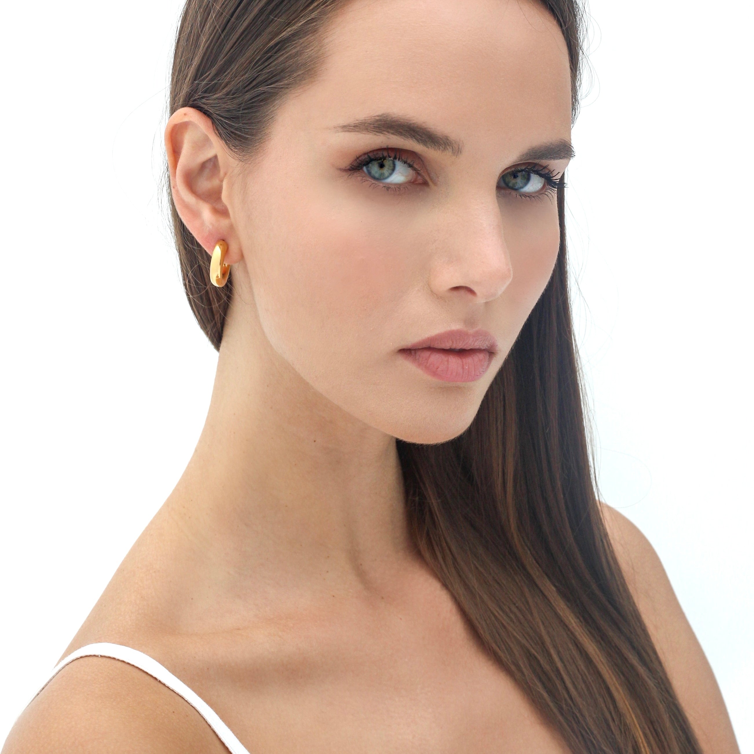 Chunky Hoops Earrings