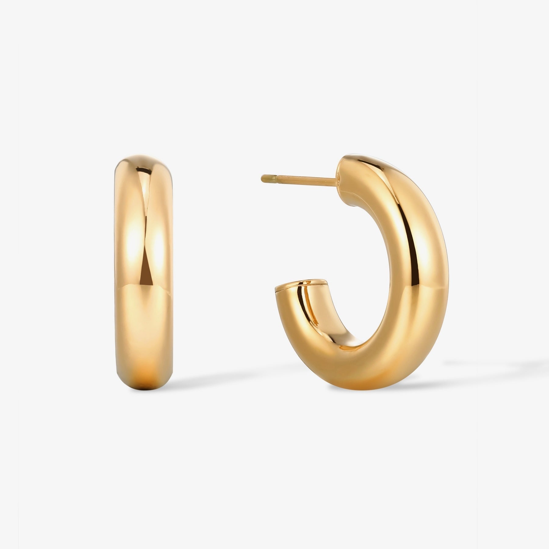 Chunky Hoops Earrings