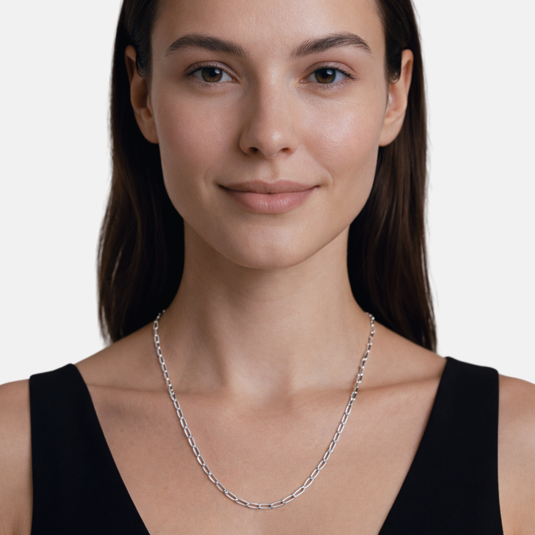 Lunara Paperclip Halskette