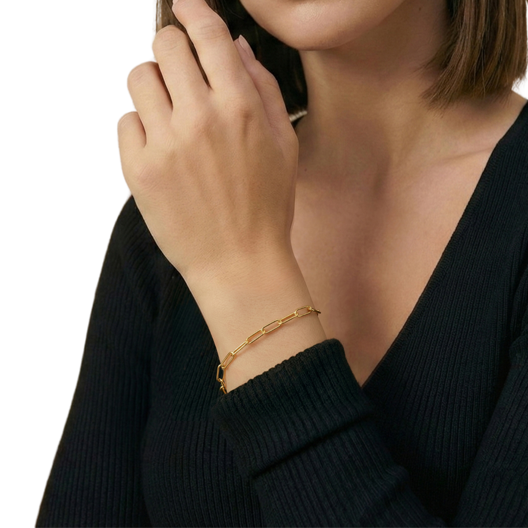 Lunara Paperclip Armband