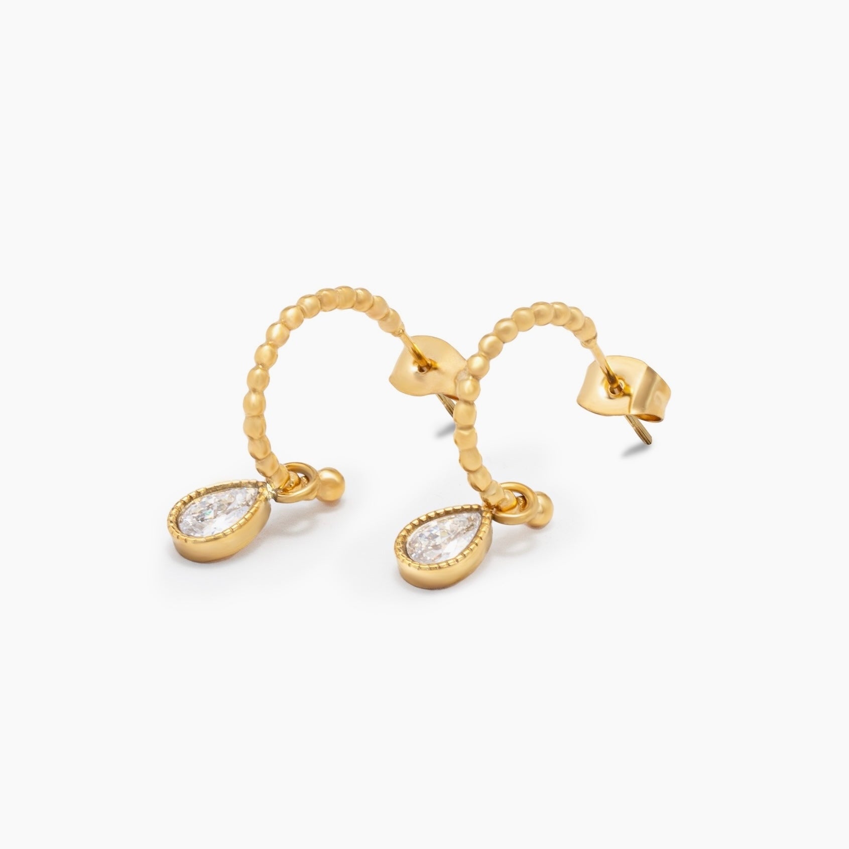 Ocean Gem Hoops Earrings