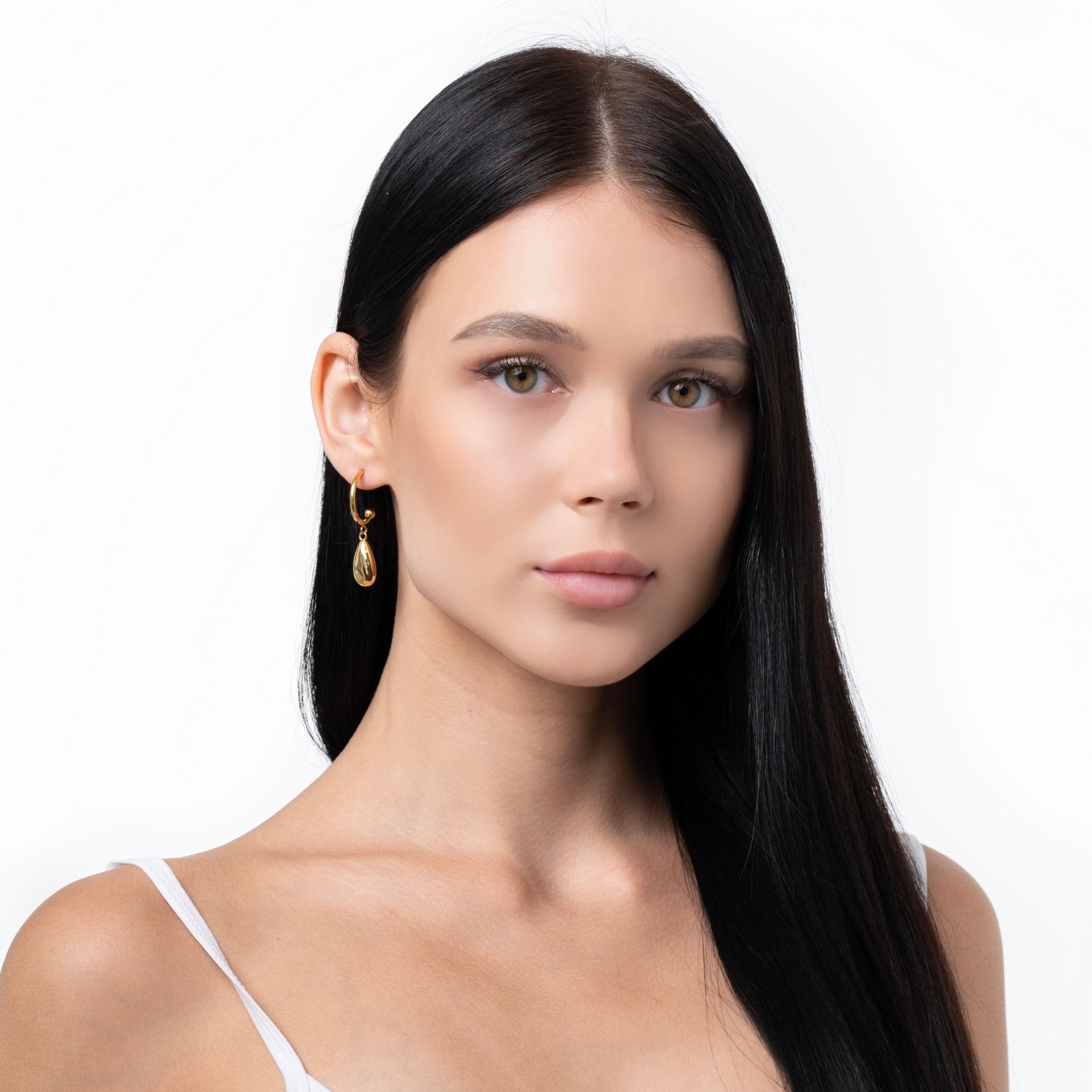 Drop Hoops Earrings