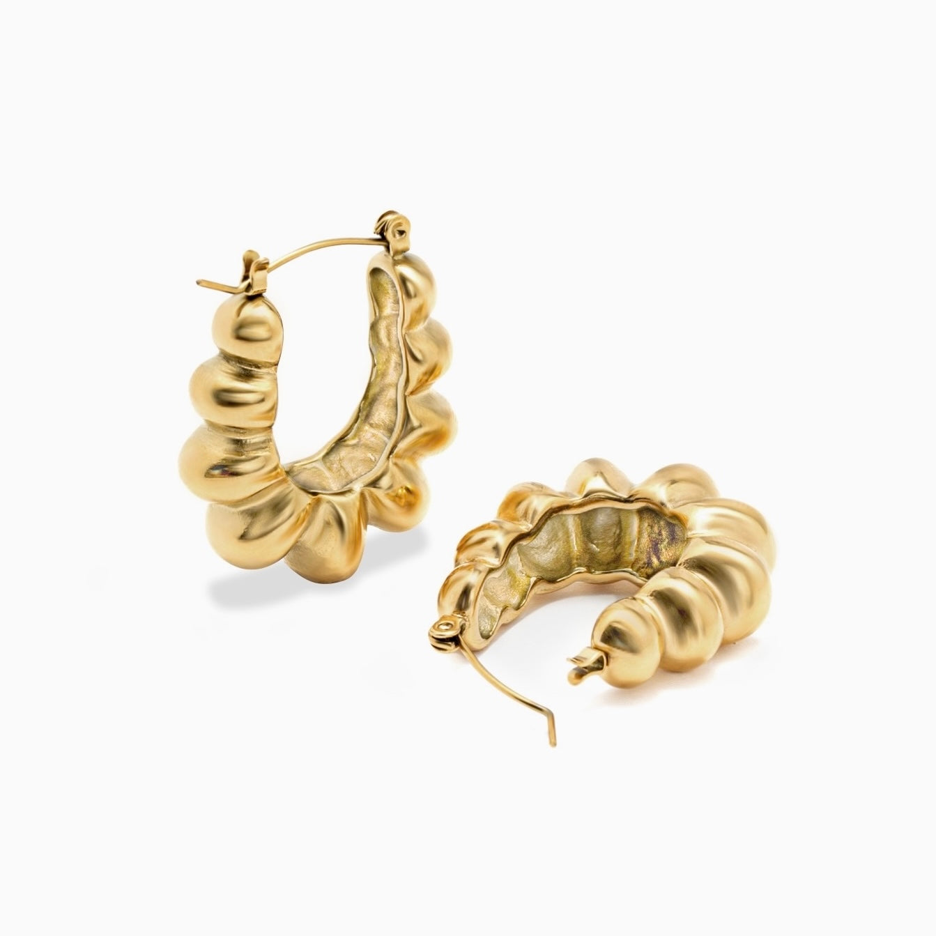 Curvy Hoops Earrings