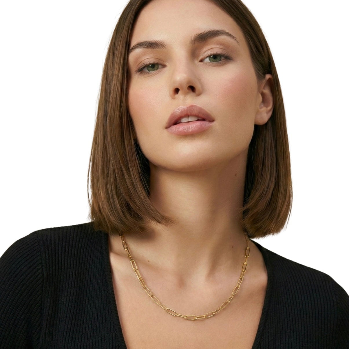 Lunara Paperclip Halskette