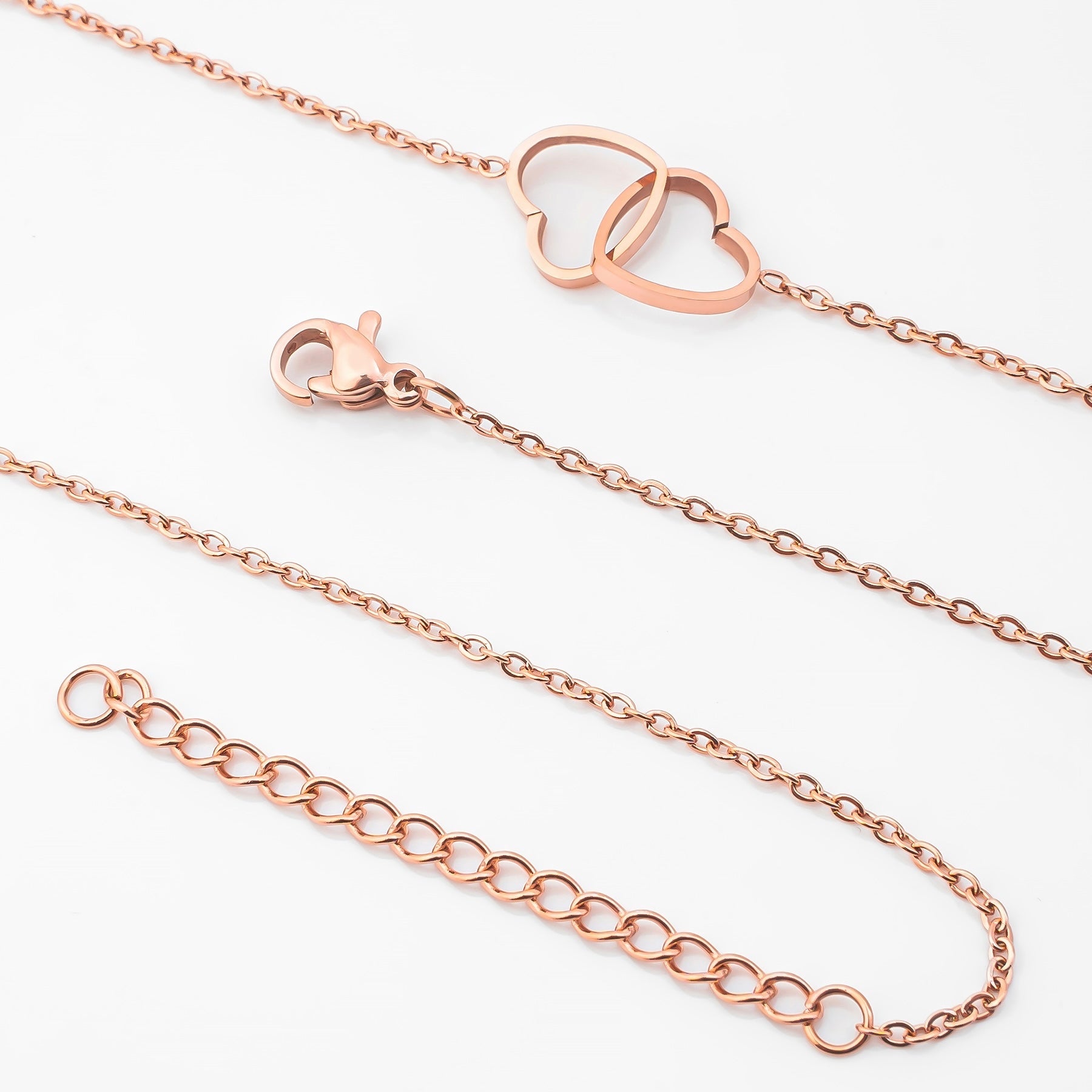 Double Heart Collier